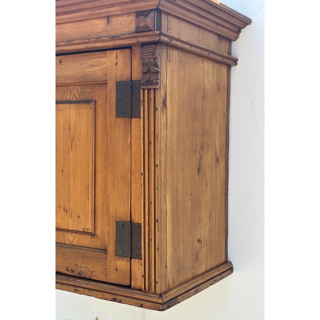 Pine One Door Hanging Cupboard. For Sale - Image 4 of 14