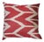 Textile Turkish Red Silk Ikat Pillow 16'' X16'' For Sale - Image 7 of 7