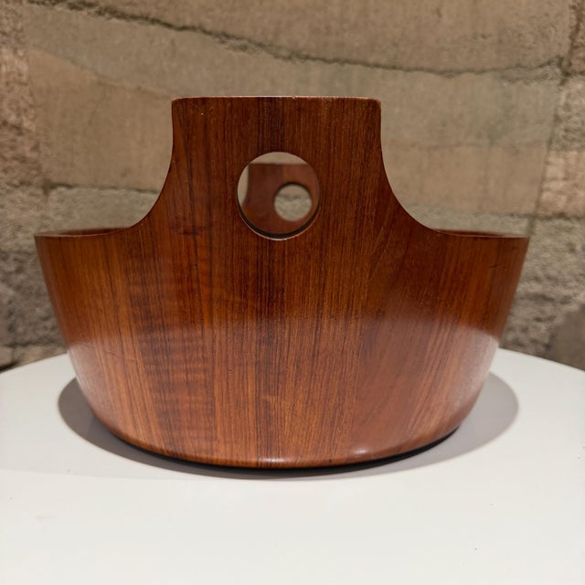 Richard Nissen Danish Mid-Century Modern Staved Teak Jens Quistgaard for Nissen For Sale - Image 4 of 9