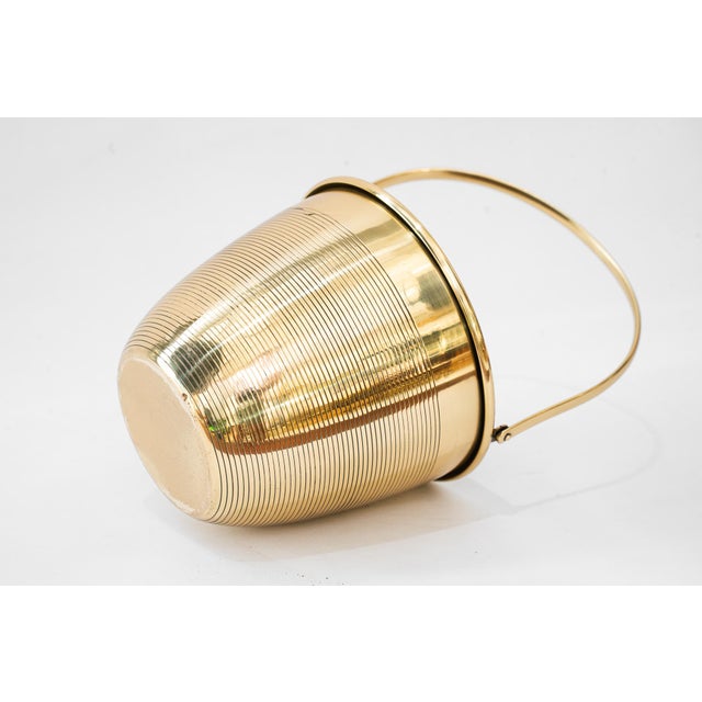Gold Ice Bucket in Brass, Vienna, Austria, 1920s For Sale - Image 8 of 9