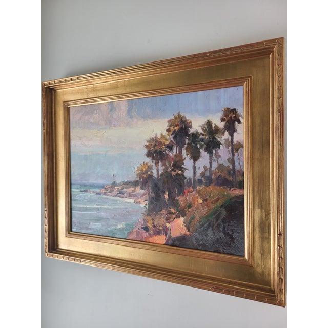 Calvin Liang Original Oil Painting Laguna Beach California Coastal Landscape For Sale - Image 13 of 15