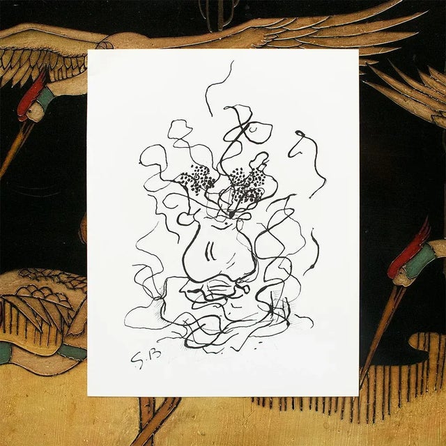 Abstract 1987 After Georges Braque for Verve "Vase and Flowers", Second Edition Print For Sale - Image 3 of 6