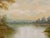 Golden haze settles on calm waters, holding a cottage in quiet reverie 1975 Circa For Sale - Image 4 of 18