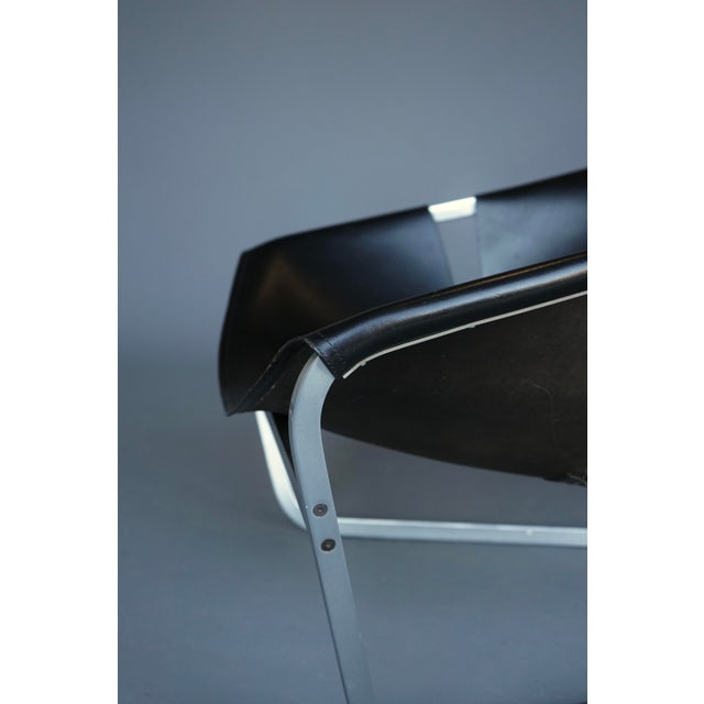 Model F444 Lounge Chair with Black Leather Seat by Pierre Paulin for Artifort, 1970s For Sale - Image 15 of 18