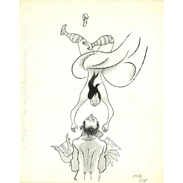 Don Juan - Cosi Fan Tutte is an original drawing in pencil and China ink on ivory-colored paper, made by the Swedish...