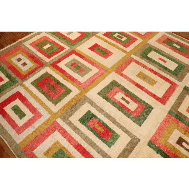 Contemporary Turkish Tulu Room Size Rug - 8'6" x 10'8" For Sale - Image 11 of 18