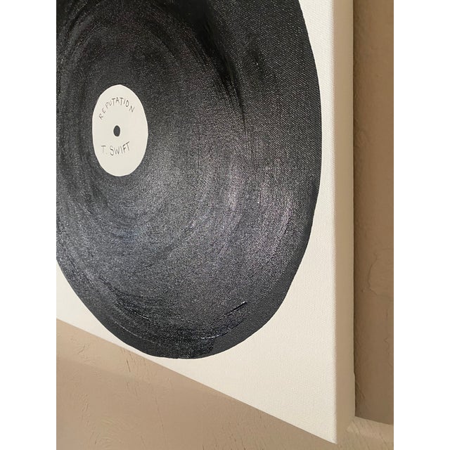 "Reputation by Taylor Swift" from Jack Olsen's Vinyl Record series. - Acrylic paint on thick gallery canvas - 20" x 20"...