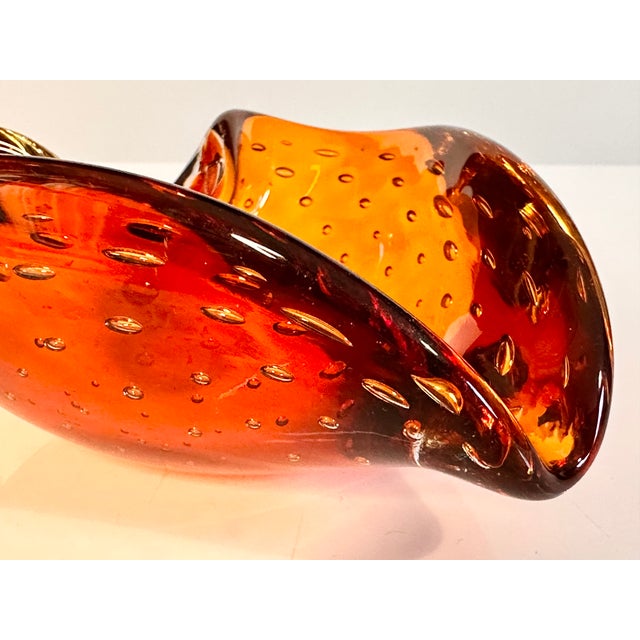Small Bullicante Murano Glass Art Bowl or Ashtray by Carlo Scarpa for Venini, Italy, 1950s For Sale - Image 10 of 15