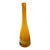 Mid 20th Century Amber to Yellow Hand Blown Glass Vase For Sale