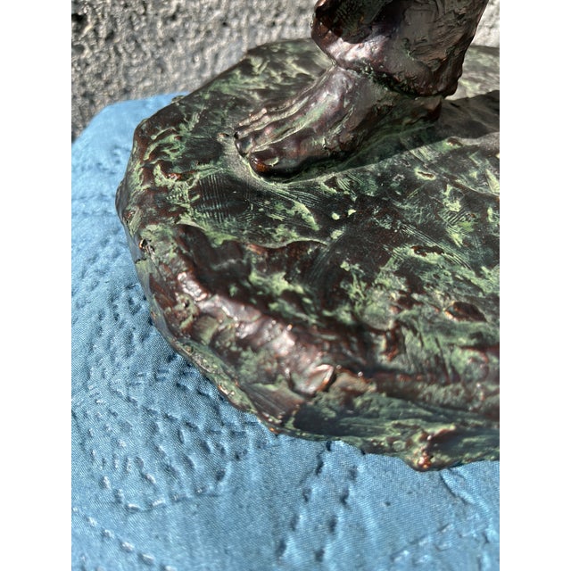 1970s Austin Production "Uttermost Welcome Home" Patinated Resin Brutalist Sculpture. For Sale - Image 12 of 18