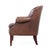 Baker Furniture Brown Leather Barrel Club Lounge Chairs For Sale In Chicago - Image 6 of 12
