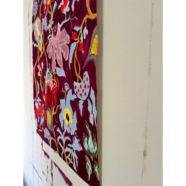 Traditional Original Botanical Painting on Watercolor Paper by Shann Spishak For Sale - Image 3 of 6