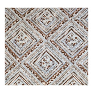 Vintage 1970's Schumacher X Vera Neumann "Bandana" Cotton Fabric- 3.75 Yds For Sale