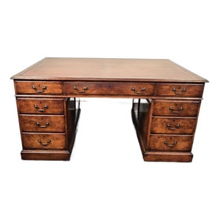 Early 19th Century English Partners Desk For Sale