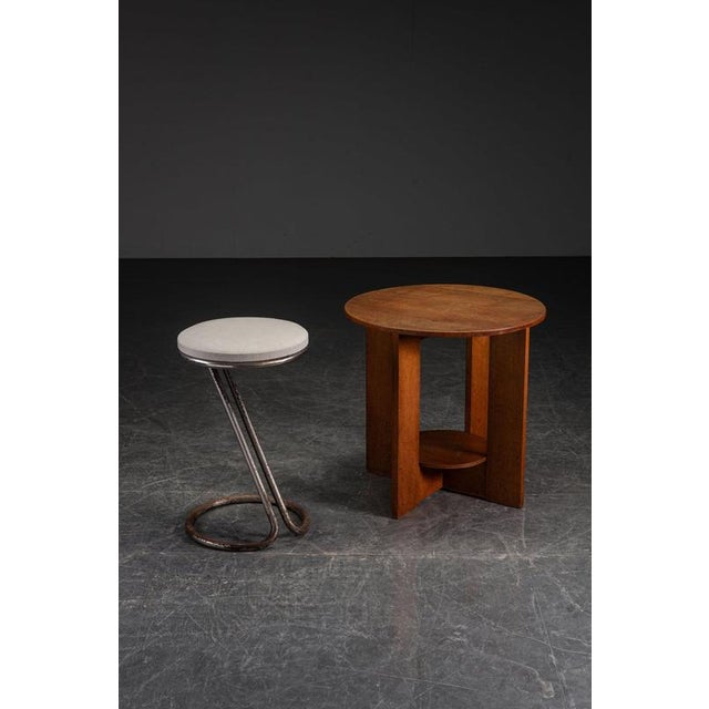 Modernist Stool, Netherlands, 1940s For Sale - Image 10 of 12
