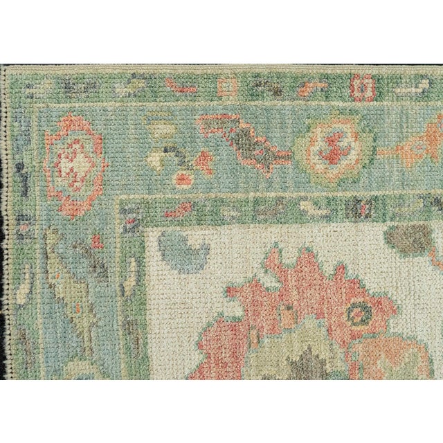 Early 21st Century Turkish Oushak Rug 2'10" x 5' #20211 For Sale - Image 5 of 8