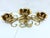 Mid-Century Modern Three-Flame Floral Ceiling Lamp, 1980s For Sale - Image 3 of 9