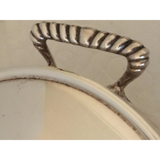 Contemporary Vintage Italian Silverplate Covered Serving Dish For Sale - Image 3 of 8