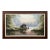 River Landscape with Water Mill in England with Lush Trees by British Artist 1976 For Sale