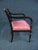 Black Kindel Regency Style Ebonized and Paint Decorated Armchair For Sale - Image 8 of 10