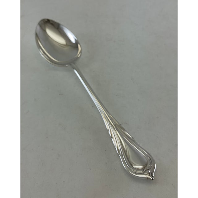 Traditional 1980s Silver Dinner Spoon, Lily. For Sale - Image 3 of 18