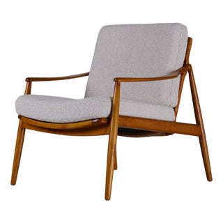 Mid-Century German Model 402 Lounge Chair in Dedar Upholstery by Hartmut Lohmeyer for Wilkhahn, 1960s For Sale