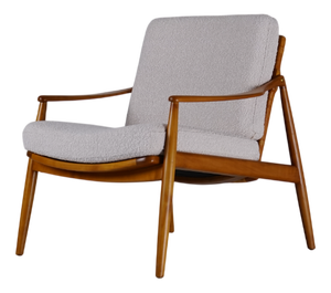 Mid-Century German Model 402 Lounge Chair in Dedar Upholstery by Hartmut Lohmeyer for Wilkhahn, 1960s