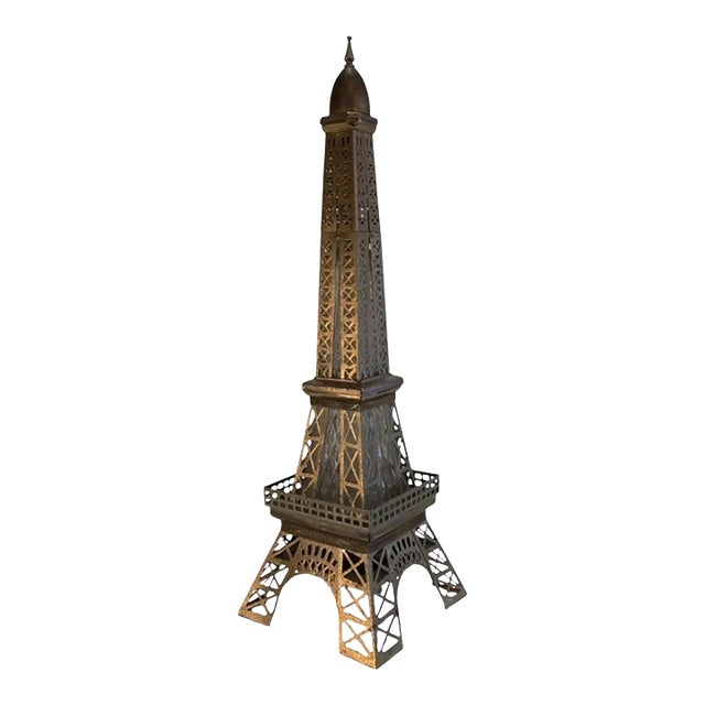 Vintage Musical Eiffel Tower Liquor Decanter For Sale