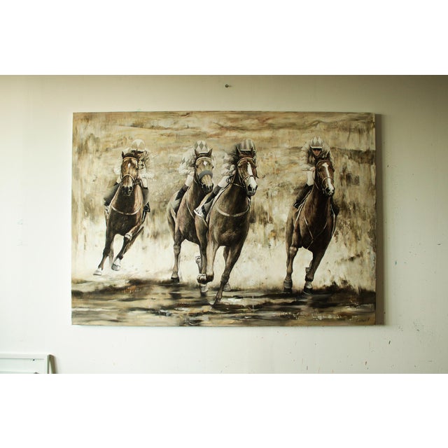 Artist Andrei Sitsko "Gallop" Modern Original Painting For Sale - Image 6 of 11