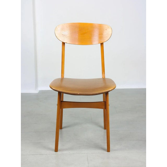 Vintage Italian Leatherette Dining Chairs, Set of 3 For Sale - Image 10 of 18