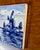 Delft Vintage Hand Painted Delft Style Ceramic Tile With Dutch Windmill Landscape For Sale - Image 4 of 8