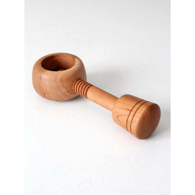 Wood Vintage Mid-Century Turned Wood Nutcracker For Sale - Image 7 of 14