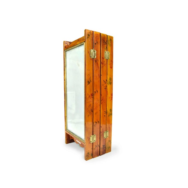 Mid 20th Century Small Chinese Cork Carving Art Diorama Table Top Folding Panels Screen For Sale - Image 12 of 13