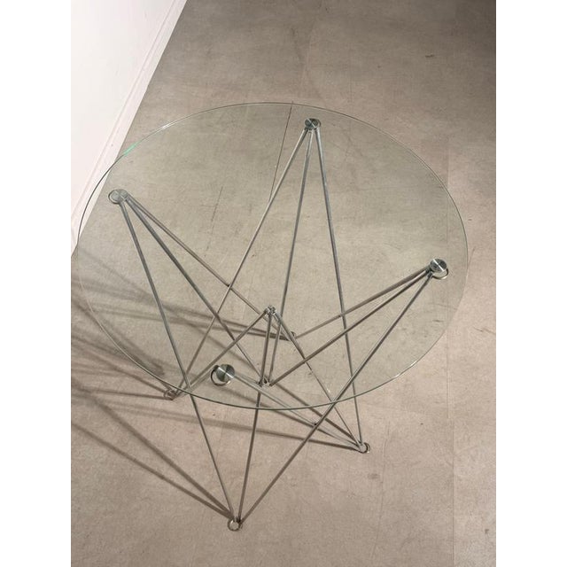 Folding Glass Side Table from Bjart For Sale - Image 4 of 6