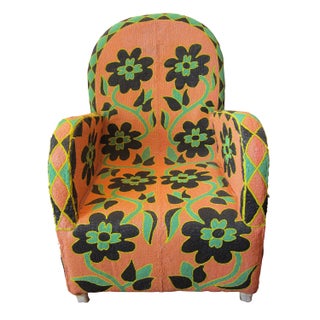 Hand Beaded Nigerian Chair For Sale
