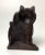 Antique Cast Iron Black Cat Doorstop.Marked on the back ANGCRA CAT CPR 1929. Looks like some repaint and some surface...