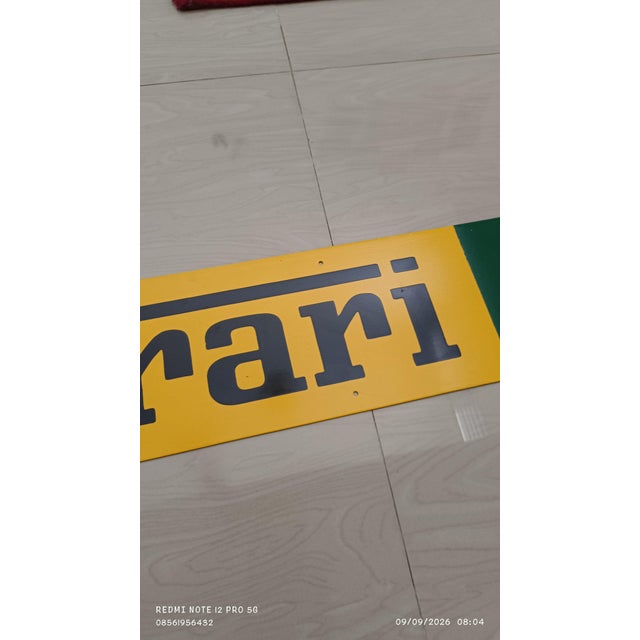 Vintage Ferrari Metal Sign Advertising 2026 Reproduction 1.3mm Heavy Steel Decor For Sale - Image 11 of 11