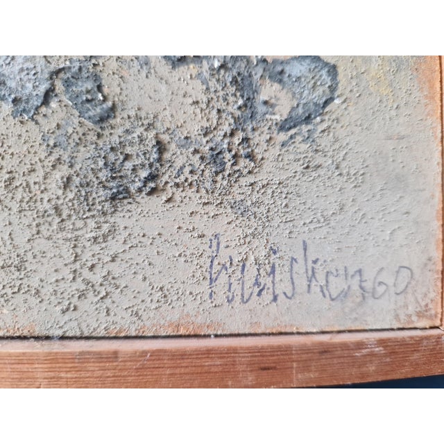 1960s Dirk Huisken, Abstract Composition, 1960, Oil Painting, Framed For Sale - Image 5 of 6