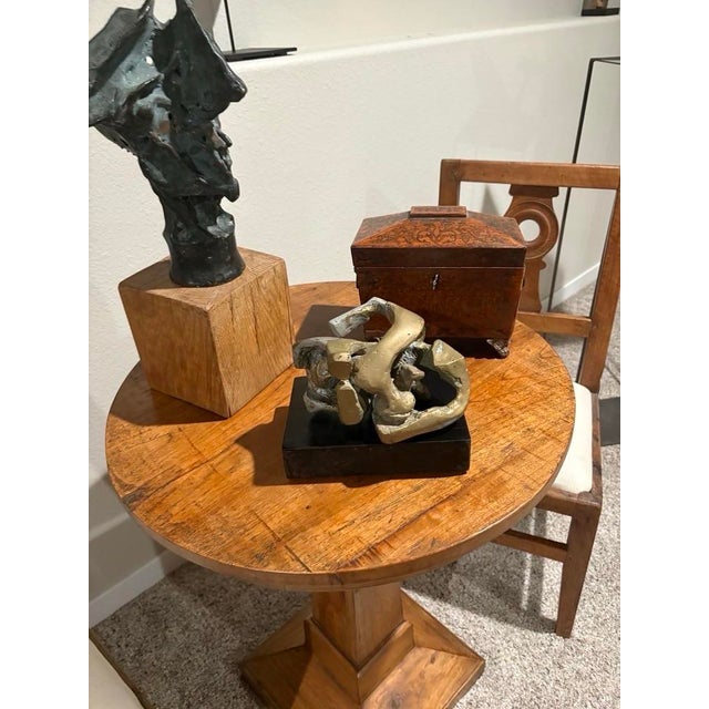 Unusual and endlessly unique abstract metal sculpture in the manner of artist Alicia Perez Penalba (1913 -1982). However,...