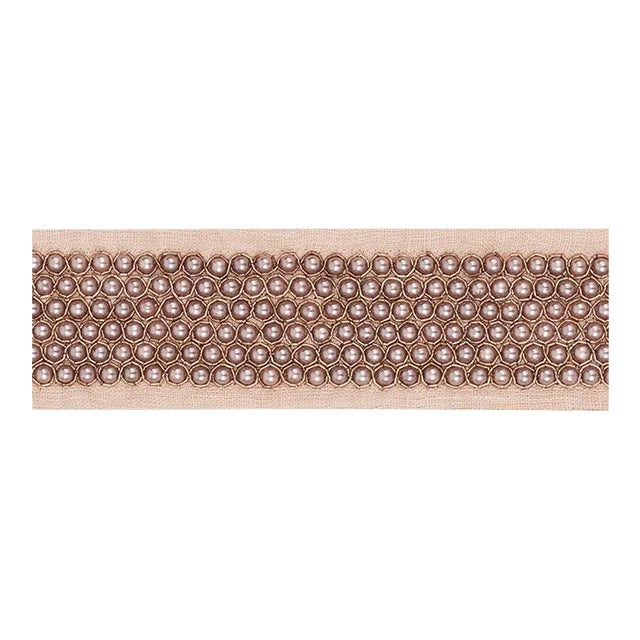 Schumacher Garbo Tape in Blush For Sale