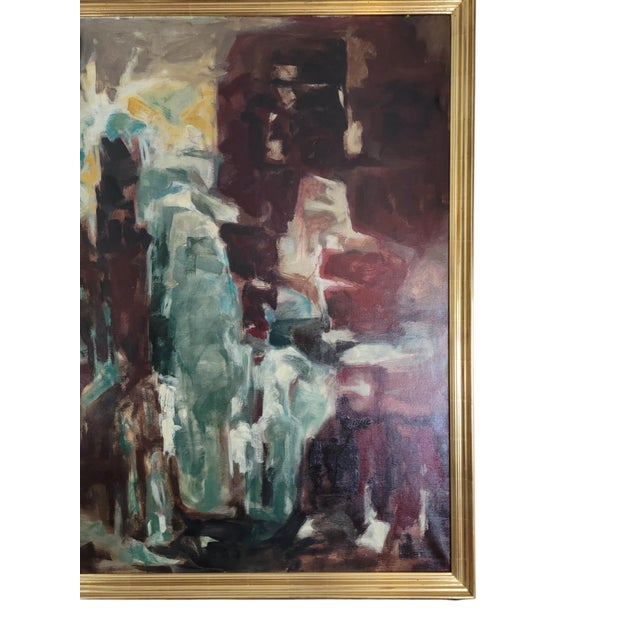 Large-Scale Abstract Expressionist Oil Painting by Paul Kallos (1928–2001) For Sale In West Palm - Image 6 of 9