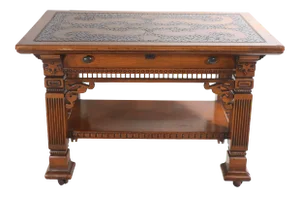 Cowboy Oak Library Table Desk