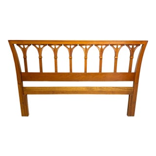 Mid-Century Davis Cabinet Co. Queen Headboard For Sale