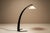 Italian Arc-Shaped Black Floor Lamp, 1950s For Sale - Image 6 of 12