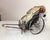 Antique 19th Century Handmade Mixed Media Tole Running Rickshaw Mini Sculpture For Sale - Image 4 of 18
