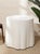 Mid 20th Century Mid 20th Century Postmodern Draped Fabric Side Table in White For Sale - Image 5 of 5