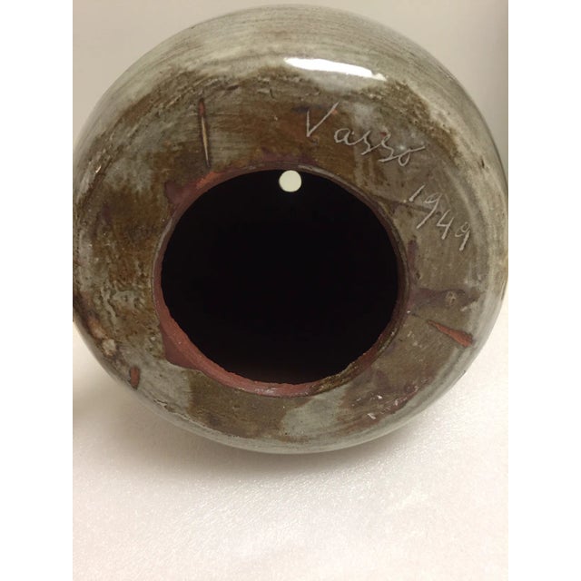 1940s 1940s Mid-Century Modern Terra Cotta Lamp Base For Sale - Image 5 of 8