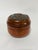 Late 19th Century Continental Turned Wood String Jar With Copper Grotesque Mask Lid C. 1900 For Sale - Image 5 of 9