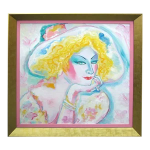 Earl Linderman "La Belle Blonde" Original Oil Painting on Canvas
