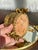 Three Footed Cherub Round StyleBuilt Style Vintage Design Jewelry Casket/ Box With Pink Plush on the Top and Inside & Burgundy Red Stones Decoration For Sale In Los Angeles - Image 6 of 11